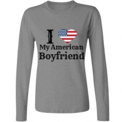 Ladies Relaxed Fit Basic Long Sleeve Tee