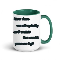 15oz Ceramic Mug with Color Inside