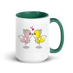 15oz Ceramic Mug with Color Inside