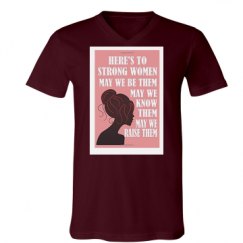 Unisex V-Neck Jersey Tee