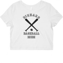 Ladies Slim Fit Crop Top Tee