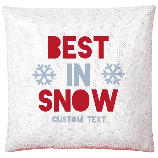 custom sequin flip pillow