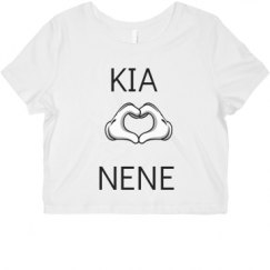 Ladies Slim Fit Crop Top Tee