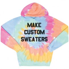 Unisex Tie-Dye Fleece Hoodie