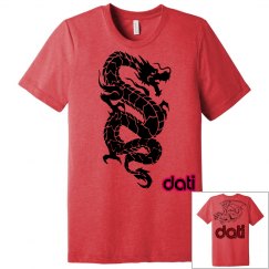 CW DATI RED TRIBLEND DRAGON TEE