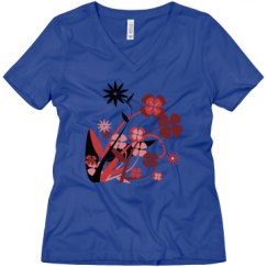 Ladies Relaxed Fit V-Neck Tee
