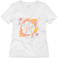 Ladies Relaxed Fit V-Neck Tee