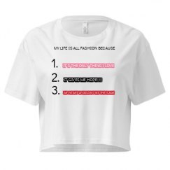 Ladies Festival Cali Crop Top Tee