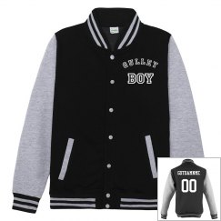 GB Fleece Letterman Varsity Jacket Blk
