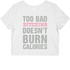 Ladies Slim Fit Crop Top Tee