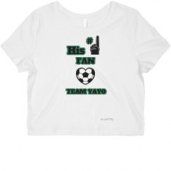 Ladies Slim Fit Crop Top Tee