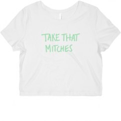 Ladies Slim Fit Crop Top Tee