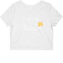 Ladies Slim Fit Crop Top Tee