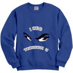 Unisex Film and Foil Crewneck Sweatshirt