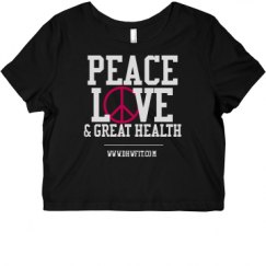 Ladies Slim Fit Crop Top Tee