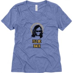 Ladies Relaxed Fit Super Soft Triblend V-Neck Tee