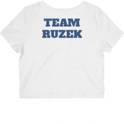 Ladies Slim Fit Crop Top Tee