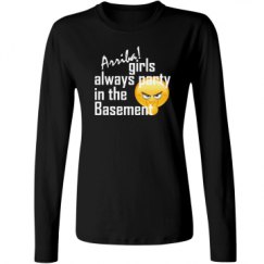 Ladies Relaxed Fit Basic Long Sleeve Tee