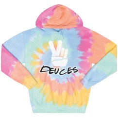 Unisex Tie-Dye Fleece Hoodie