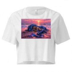 Ladies Festival Cali Crop Top Tee