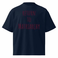 Unisex Organic Oversized High Neck T-Shirt