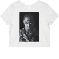 Ladies Slim Fit Crop Top Tee