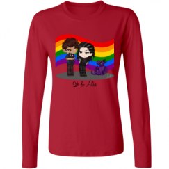 Ladies Relaxed Fit Basic Long Sleeve Tee