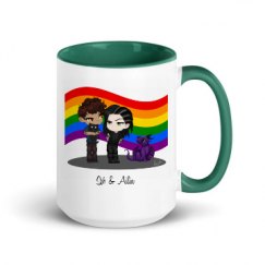 15oz Ceramic Mug with Color Inside