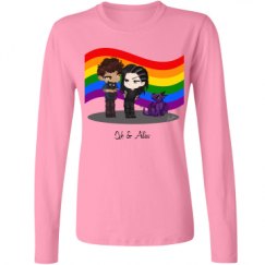 Ladies Relaxed Fit Basic Long Sleeve Tee