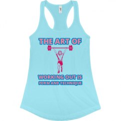 Ladies Slim Fit Racerback Tank Top
