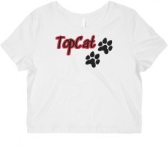 Ladies Slim Fit Crop Top Tee