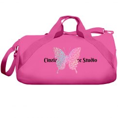 Cinzia’s Dance Studio White Glitter Duffle Bag