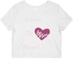 Ladies Slim Fit Crop Top Tee