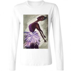 Ladies Relaxed Fit Basic Long Sleeve Tee