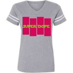 Ladies Relaxed Fit Vintage Sports Tee