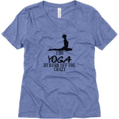 Ladies Relaxed Fit Super Soft Triblend V-Neck Tee