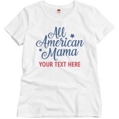 Personalized All American Mama Tee