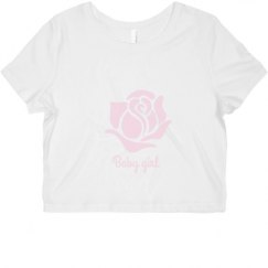 Ladies Slim Fit Crop Top Tee