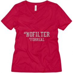 Ladies Relaxed Fit V-Neck Tee