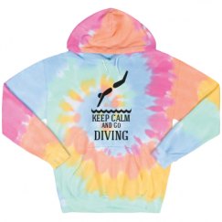 Unisex Tie-Dye Fleece Hoodie