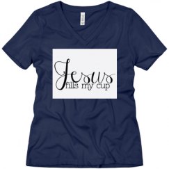 Ladies Relaxed Fit V-Neck Tee