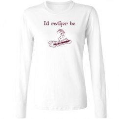Ladies Relaxed Fit Basic Long Sleeve Tee