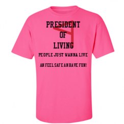 Unisex Ultra Cotton Safety Neon Crewneck Tee