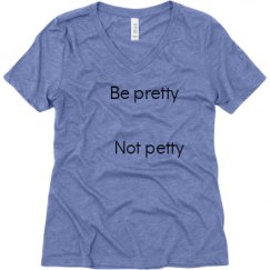 Ladies Relaxed Fit Super Soft Triblend V-Neck Tee