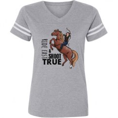 Ladies Relaxed Fit Vintage Sports Tee