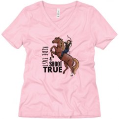 Ladies Relaxed Fit V-Neck Tee