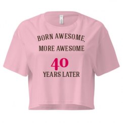 Ladies Festival Cali Crop Top Tee