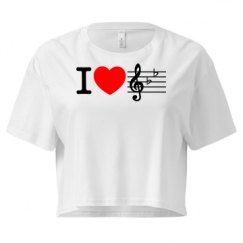 Ladies Festival Cali Crop Top Tee