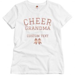 customize your cheer grandma shirt
