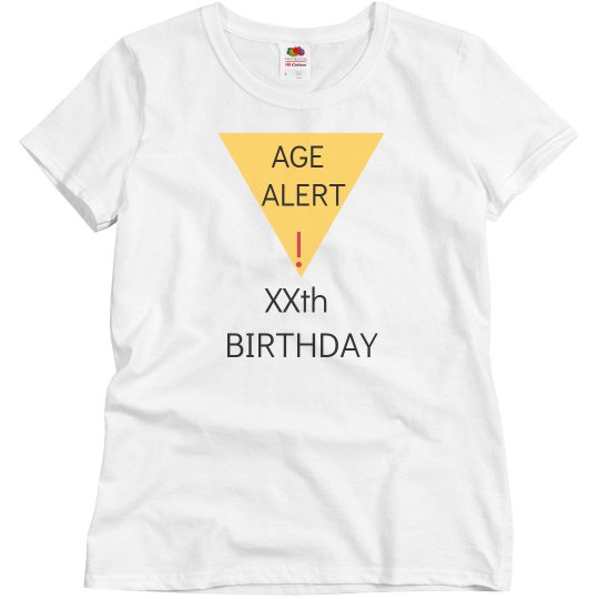 Age alert, customize age
